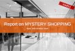 Example of Report on mystery shopping