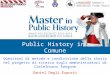 Public History in Comune - Tesi Master
