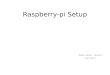 Raspberry pi setup