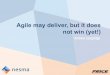 Nesma autumn conference  2015 - Agile may deliver but it does not win (yet) - Andrew Langridge