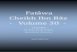 Fatâwa Cheikh Ibn Bâz - Volume 30 -