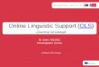 Online Linguistic Support (OLS)