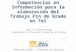 Competencias en información para la elaboración del Trabajo Fin de Grado (Traducción e Interpretación)