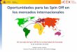 Presentación ICEX - Oportunidades para las Spin-Off en los mercados internacionales