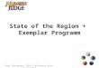 State of the Region + Exemplar Program
