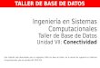 Taller de Base de Datos - Unidad 7 Conectividad