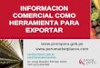 Informacion Comercial como Herramienta para exportar