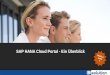 SAP HANA Cloud Portal - Überblick