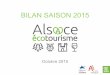 Alsace Ecotourisme - Bilan 2015