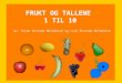 Pekebok Frukt og tallene 1 til 10