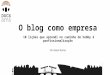 III EEBB - O blog como empresa