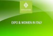 Expo & women in italy