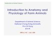 Introduction to Anatomy and Physiology of Farm Animals