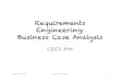 Requirements Engineering: Business Case Analysis