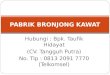 0813 2091 7770 (Telkomsel) | Jual Kawat Bronjong Pabrikasi Di Banjarmasin