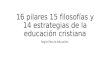 011 16 pilares 15 filosofías y 14 estrategias de la educación cristiana
