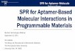 SPR for Aptamer-Based Molecular Interactions in Programmable Materials