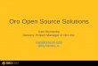 Oro open source solutions