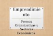 Emprendimiento. Formas Organizativas y Sectores Económicos