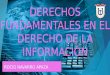 DERECHOS FUNDAMENTALES EN EL DERECHO DE LA INFORMACION