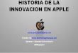Historia de la innovacion en apple