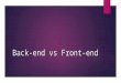 Dasar fronte-end vs back-end Developer