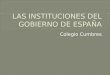 Instituciones de gobierno en España