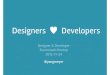 Designers ❤️ Developers – Designers & Developers Darmstadt Meetup, 24.11.2015