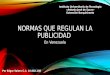 Normas que regulan la publicidad en venezuela