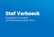 ValueFirst: Beleidsplan JCI Vlaanderen 2015-2016