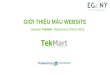 EGANY - Giới thiệu mẫu website TekMart_v1.0