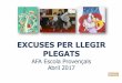 2017 excuses per llegir plegats provençals