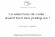 [Agile Laval 2016] La relecture de code : avant tout des pratiques