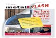 Publicité pour la nouvelle maquette de la revue Métal Flash