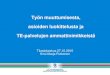 Työ muuttumisesta, asioiden luokittelusta ja TE-palvelujen ammattinimikkeistä, Kirsi-Marja Putkonen