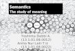 semantics the study of meaning