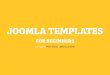 Joomla! Templates for Beginners
