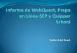 Análisis de WebQuest, Prepa en Línea-SEP y Quipper School