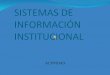 Sistema de informacion institucional. gbi