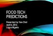 Food technology predictions 2016