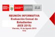 Reunión Informativa ECE 2015