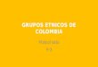 Grupos etnicos colombianos