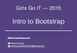 Girls Go IT -- Day 6 Training 1 -- Bootstrap