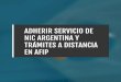Tutorial para adherir servicios AFIP de Nic.ar