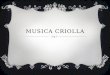 Musica criolla