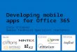 Developing Mobile Apps with Office365