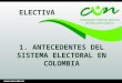 Antecedentes Organización Electoral Colombiana