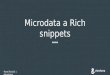 Pavel Ševčík: Microdata a rich snippets