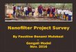 Nanofilter project report   karatu arusha tanzania nov.2016