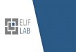 Elif lab srl  - Presentazione